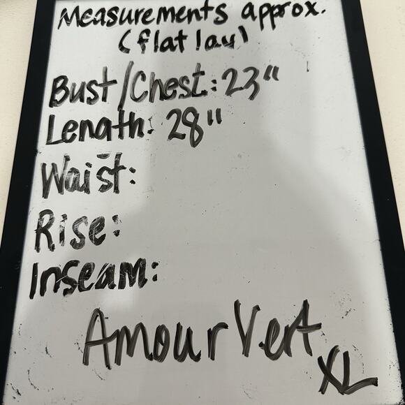 Amour Vert Black Popover Tunic Top XL Roll Tab Sleeve Sustainable Made in USA - Picture 8 of 8